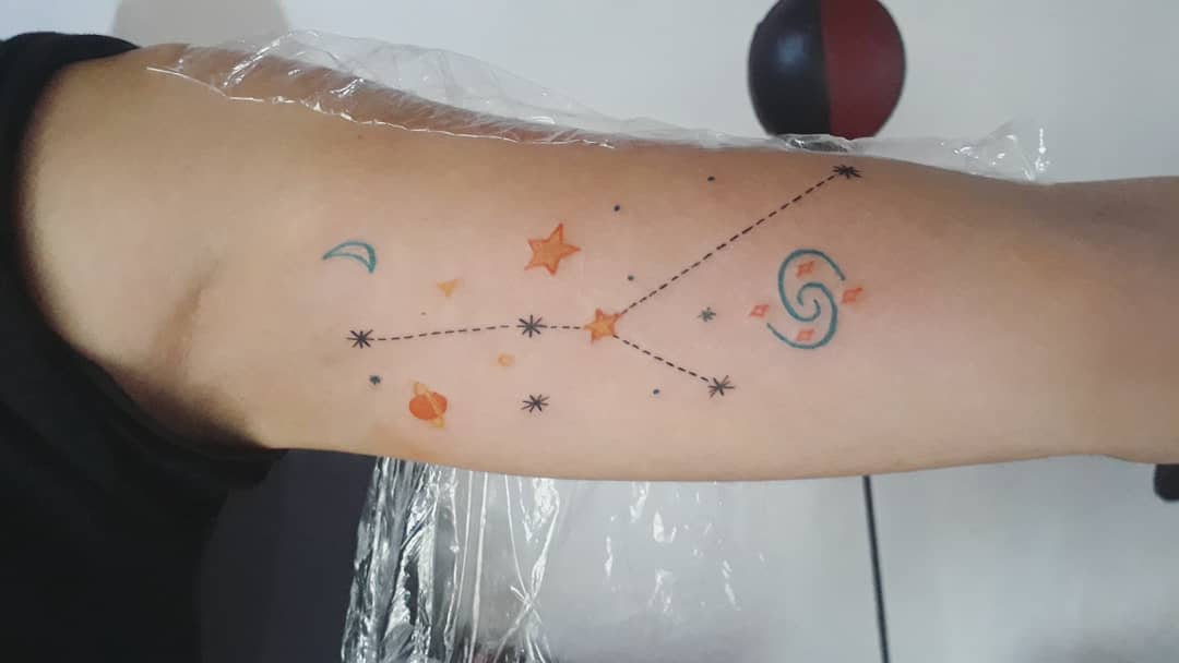 Small Cancer Constellation Tattoo - wide 3